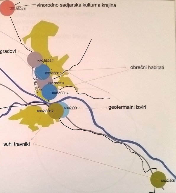 Idejna zasnova ureditve 8 krožišč na vstopnih točkah