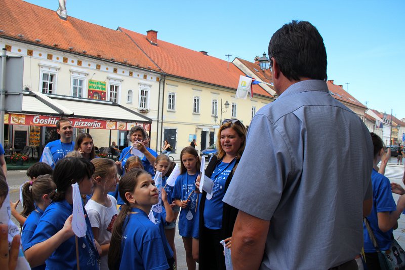 Slovo od župana in odhod na sladoled